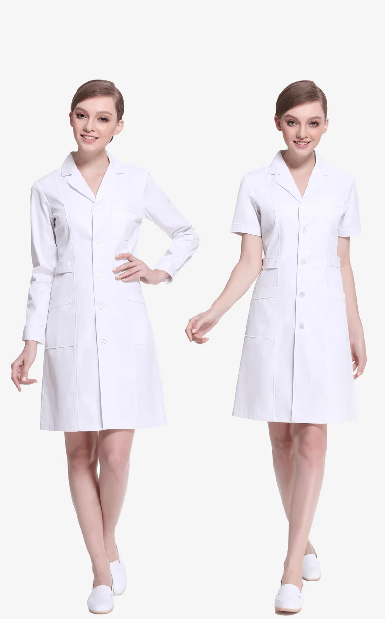 Medical Student White Coat Embroidery Short White Coat Medical