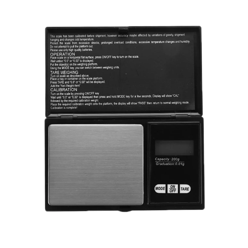 Electronic Precise Mini Digital Scales 200g*0.01g For Food Medicine Jewelry Scale Pocket Accuracy Weight Balance Portable Scale