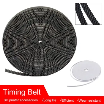 

6mm 10mm Width 3D Printer Parts GT2-6mm Open Timing Belt GT2 belt PU With Steel Core Belt 2GT Timing Belt