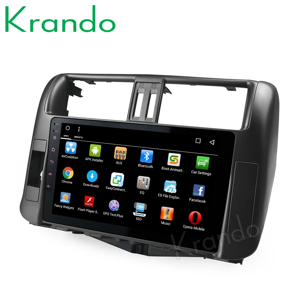 Flash Deal Krando Android 8.1 10.1" car radio player for Toyota Prado 2010-2013 navigation gps multimedia system 2