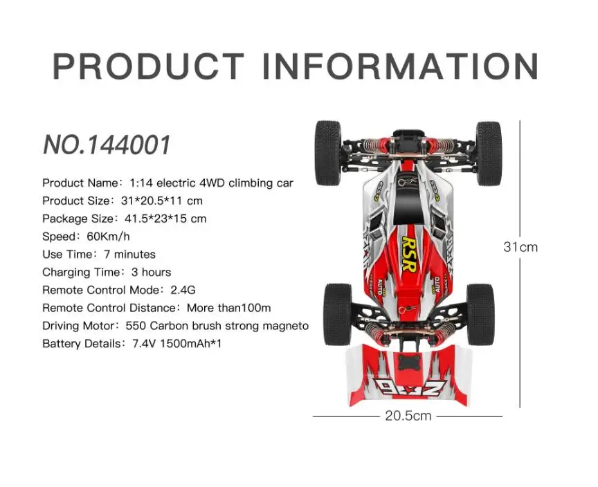 4WD Радиоуправляемый автомобиль WLtoys 1/14 144001 RTR 2,4 GHz масштаб Дрифт гоночный карметаллический шасси шарикоподшипник вала гидравлический амортизатор