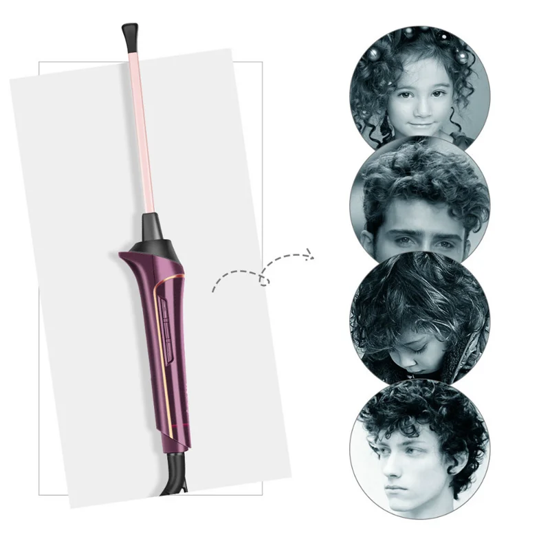 curling iron cerâmica curling wand tong rolo