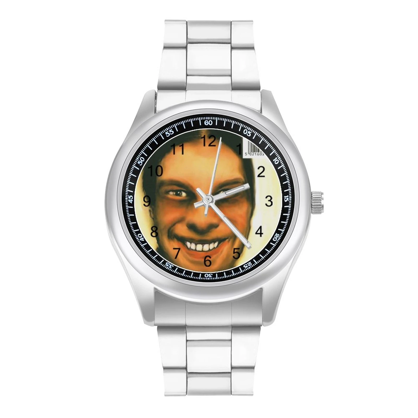 Aphex Twin Quartz Watch Steel Creepy Smile Design Wrist Richard D James Watch Lady Sports Modern Buy Wristwatch