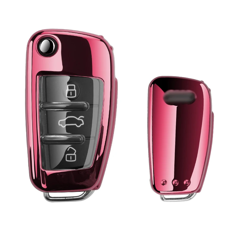 Custodia protettiva morbida in Tpu per Auto per Audi A1 A3 A4 A5 A6 A7 A8 C5 C6 Q3 Q7 S3 TT Car Styling Auto portachiavi Shell - H3c2c2a5cca9c4a00be96e47023aa3f15b