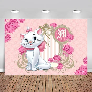 

Background Photography Photo Backdrop Light Pink Floral Flowers Marie Cat Custom Baby Shower Newborn Birthday Party Background