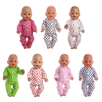 

Doll Clothes Toy Gift Cute Pajama Nightgown Clothes For 18 Inch American&43Cm Baby New Born Doll Clothes Accessories Girl`s Toy