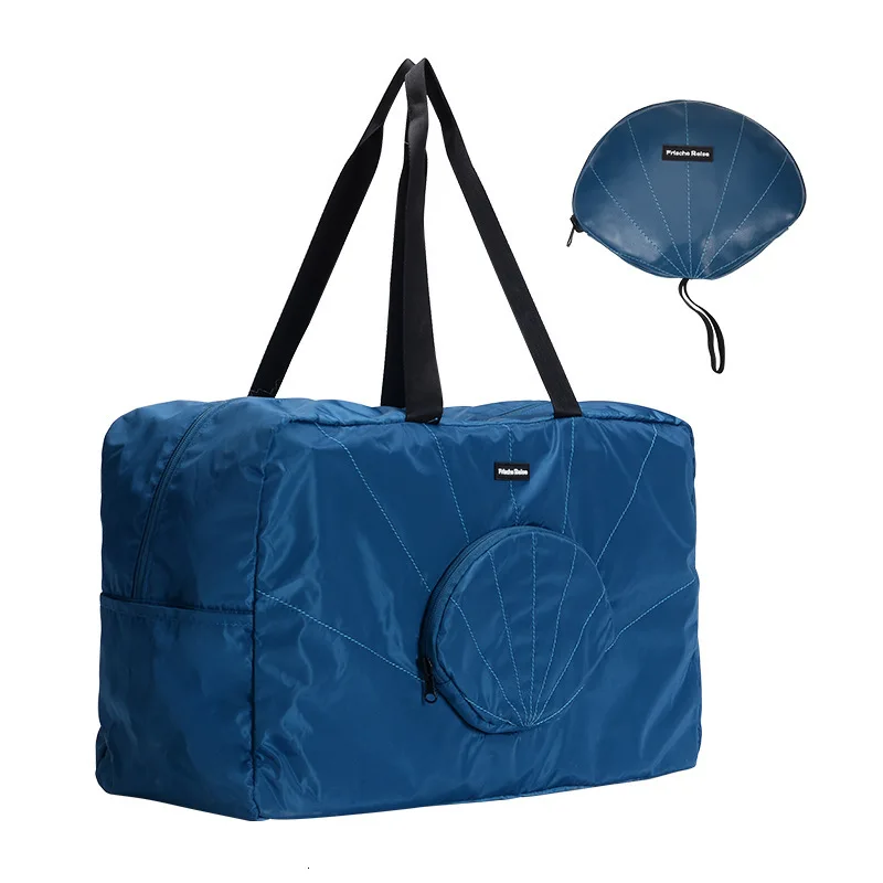 Новая Водонепроницаемая нейлоновая большая поклажа сумка для путешествий Женская портативная складная сумка-Органайзер для путешествий большие выходные сумки для одежды