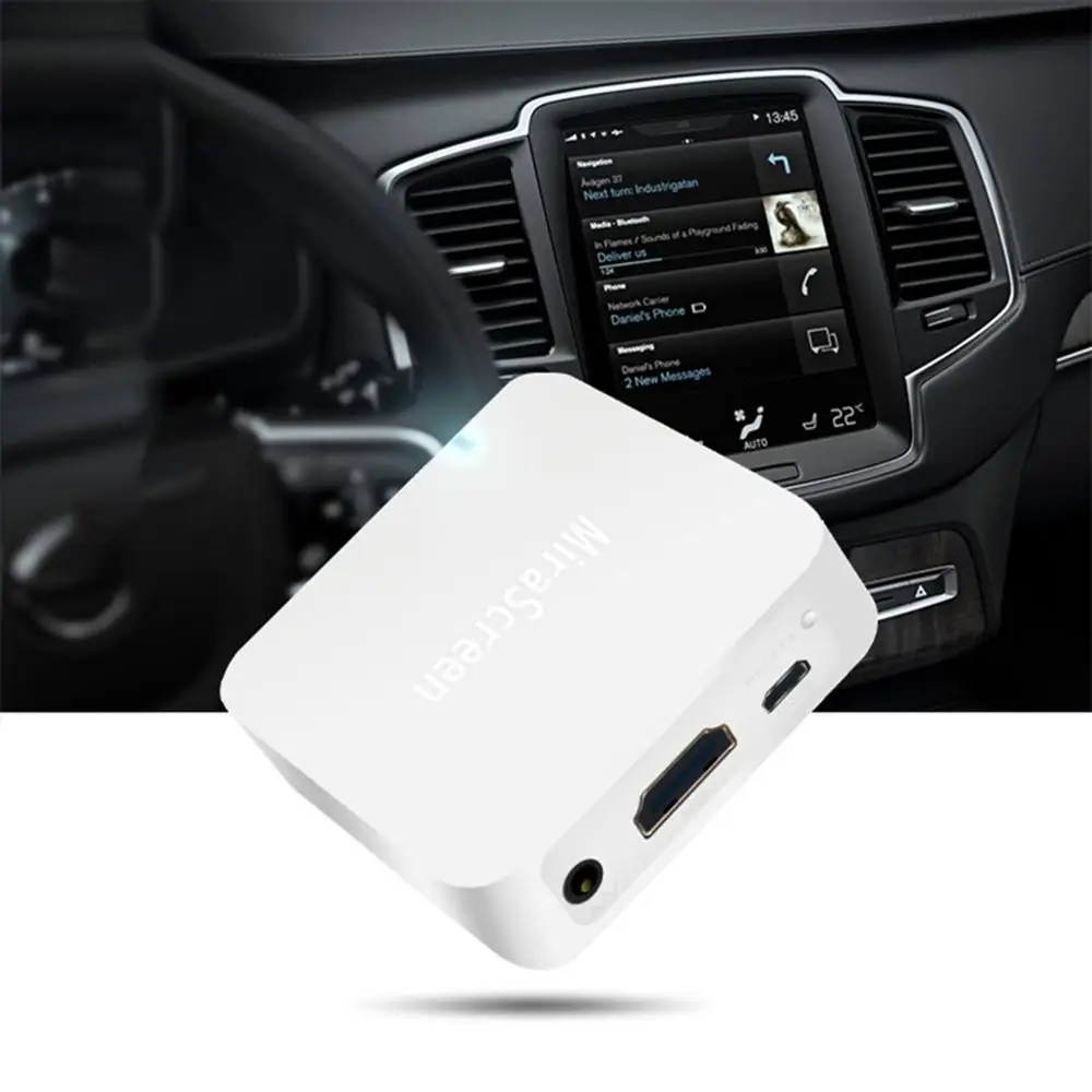  Car Wireless Wifi Display Mirror link Box HDMI Dongle For iOS Android Phone Audio Video Miracast Sc