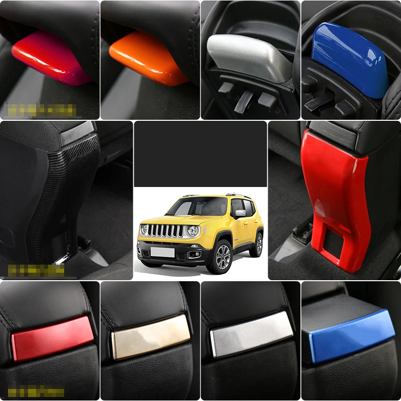 

Lsrtw2017 Abs Car center Armrest Switch Panel Trims for Jeep Renegade 2016 2017 2018 2019 2020 auto parts accessories