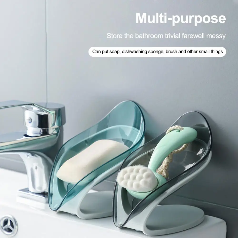 

Leafology Decorative Drainage Soap Holder Dish Storage Plate Tray Bathroom Soap Holder Case Bathroom Supplies Bathroom Gadgets