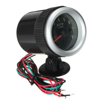 

2 Inch 52MM Tachometer Gauge 0-8000 RPM for 4 6 8 Cylinder Engines 12V Vehicle