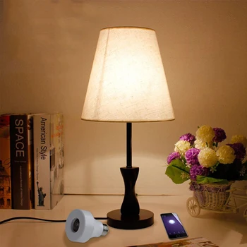 

E26 E27 2000W smart lamp holder wifi electric light socket with timer App remote control google home voice control 100-240V 10A