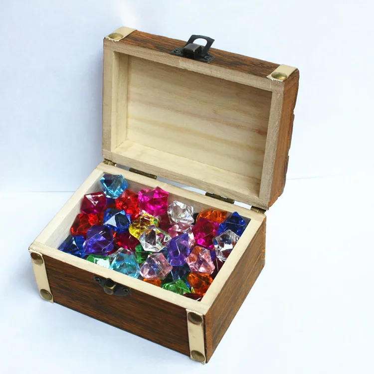 

Gold Coin Crystal Children Acrylic Plastic Small Boys Unisex Non-Porous Diamond 3-Year-Old Toy Chest Box Gift