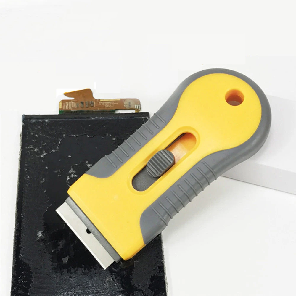 Ceramic Window Paint Tint Glue Remover Razor Scraper Retractable Squeegees