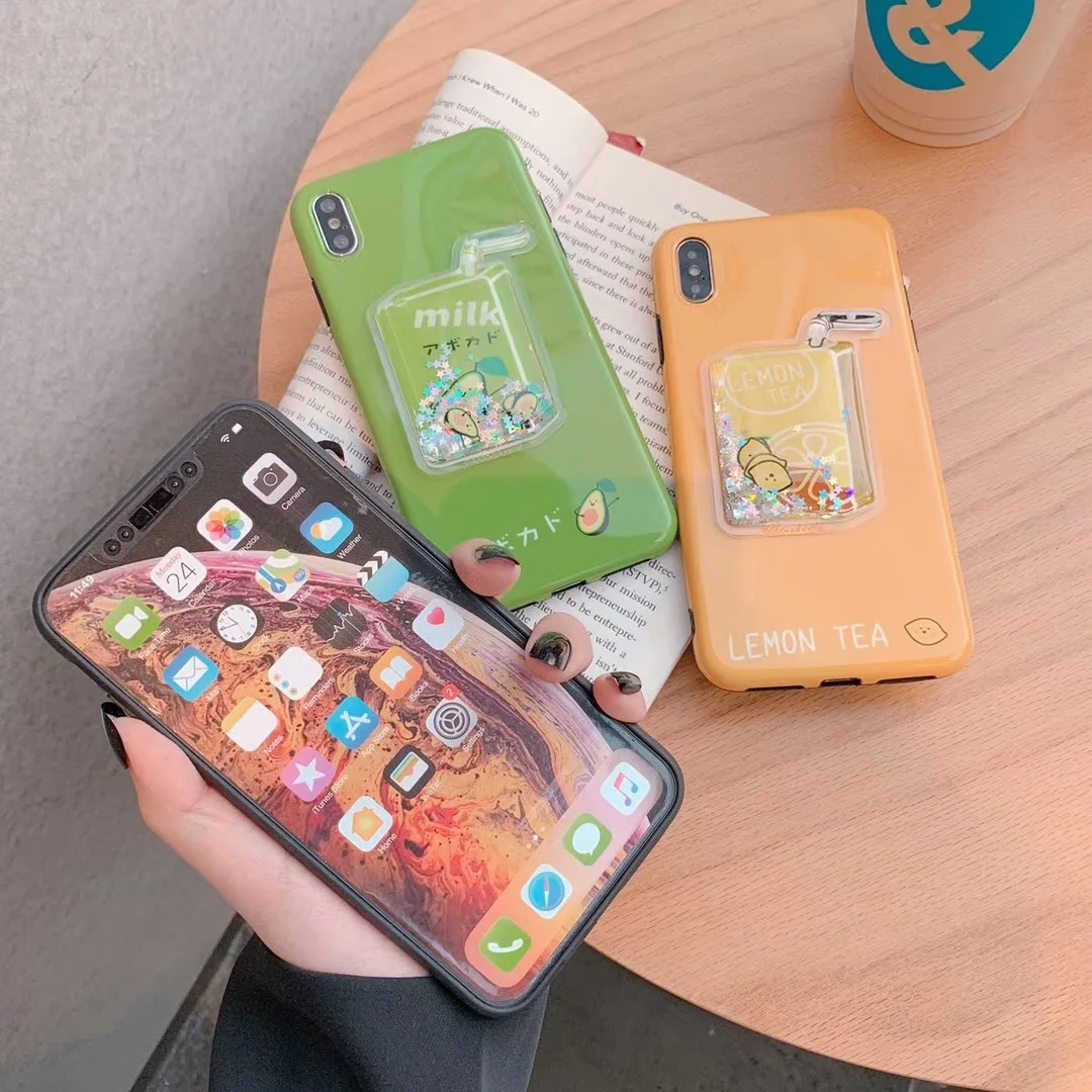Kuutti Lovely Juice Bottle 3D Kawaii fruit Phone Case for iPhone 6 6s 7 8 Plus X XR XS Max Covers for iphone xs max case luxury