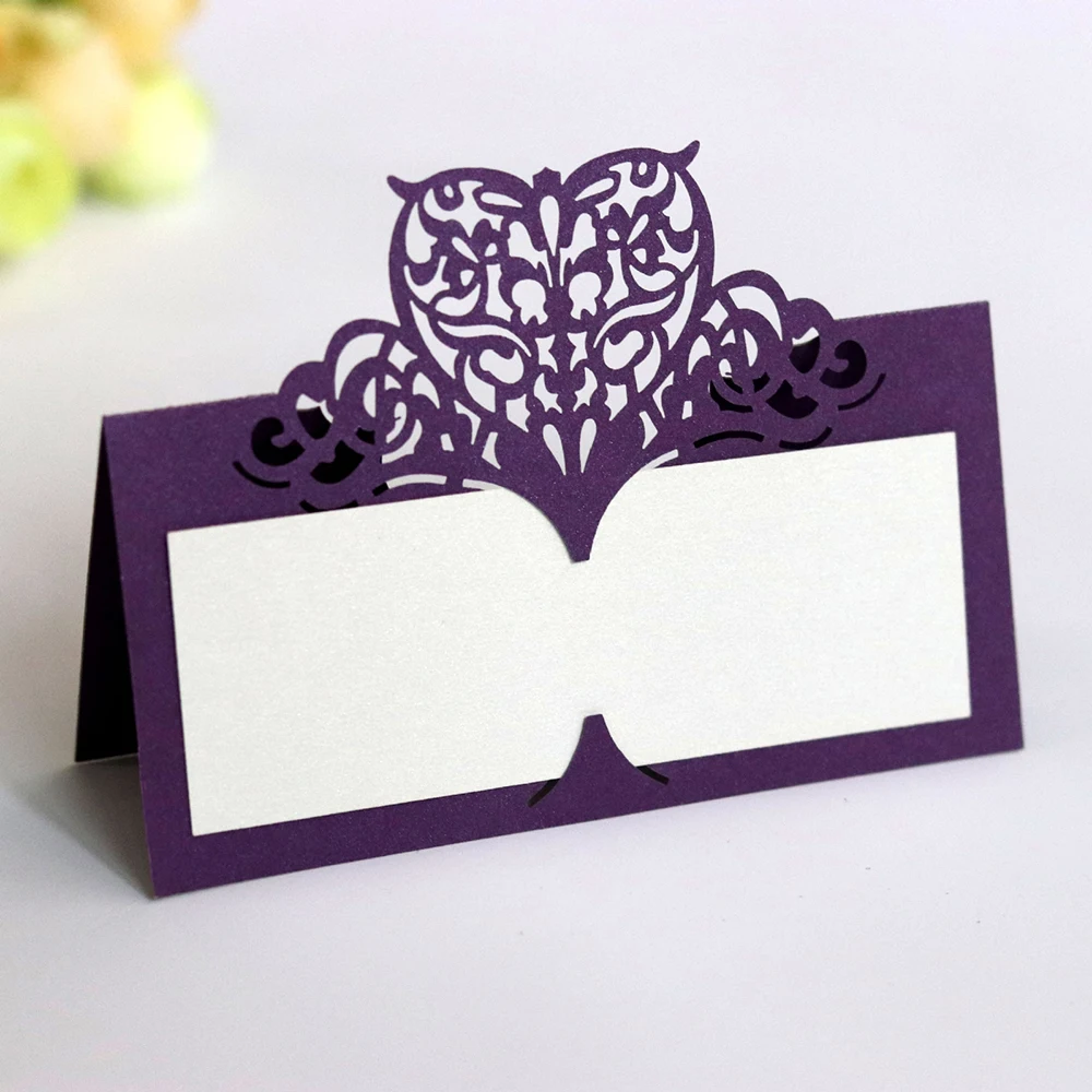 50Pcs Laser Cut Place Card Wedding Name Cards Guest Wedding Party Table Decoration Name Place Card For Wedding Decoration