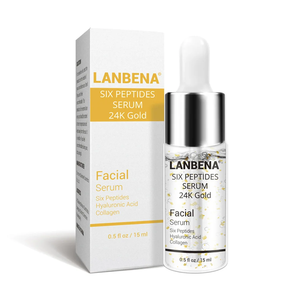 Face Serum Hyaluronic Acid Blackhead Removal Moisturizing Acne Treatment Skin Care Repair Whitening Anti-Aging Winkles Lanbena