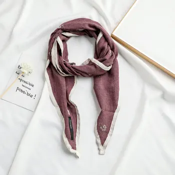 

2020 Cotton Scarf Women Spring And Summer Solid Color Long Scarves Pashmina Female Shawl Hair Scarf Hijab Scarf Bandana Foulard