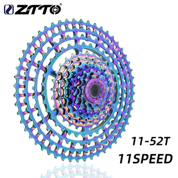 

ZTTO MTB 11S 11-52T SLR2 Cassette Ultralight Colorful Freewheel 11V 11 Speed K7 Sprocket bicycle parts mountain Bike HG System