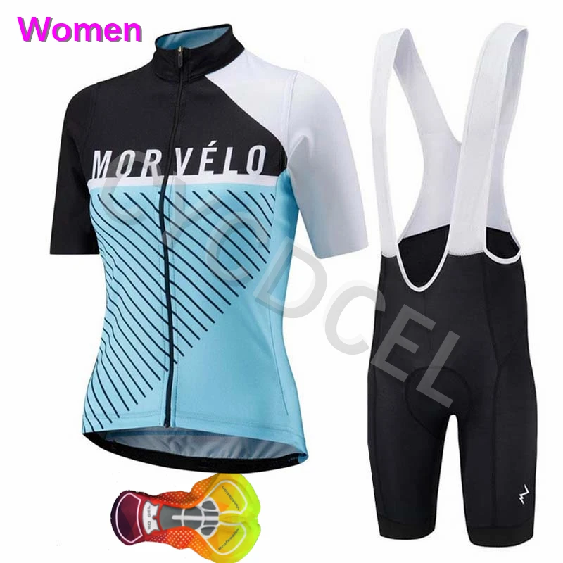 Cycling set 15 Летняя спортивная одежда для велоспорта Morvelo, Женская Профессиональная команда, Триатлон, одежда для горного велосипеда, одежда для велоспорта, Майо, Ropa Ciclismo mujer - Цвет: Cycling set 15