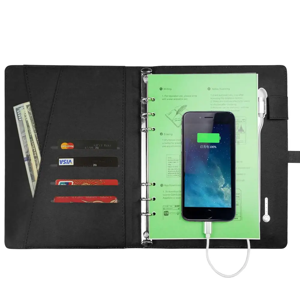  YES A5 Smart Reusable Erasable Notebook A5 Paper power bank and USB flash disk For School Office Su - 32931754750