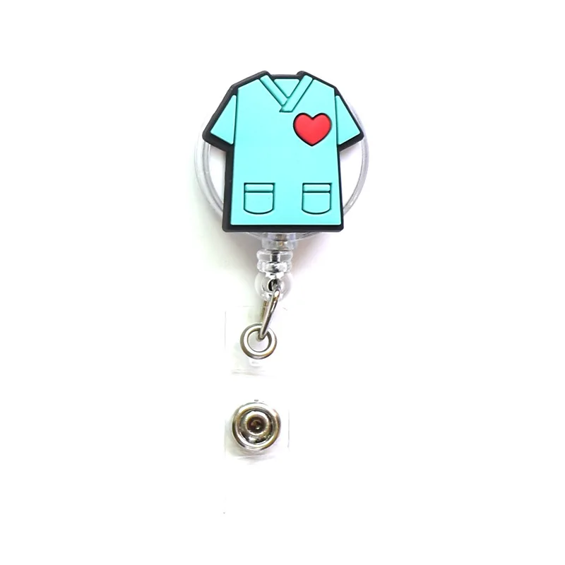 Doctor Nurse Retractable Plastic Badge Holder Reel Student Nurse