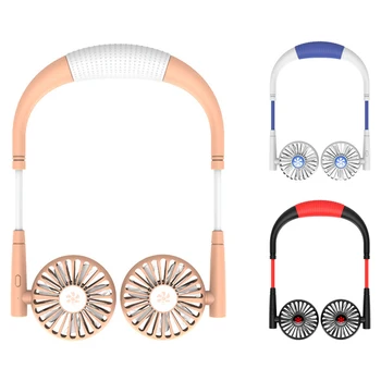 

Hands Free Portable Neck Fan - Rechargeable Mini USB Personal Fan Battery Operated for Home Office Travel