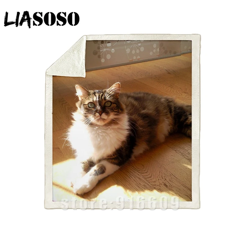 10 Диван-кровать, 3d принт, офис, Harajuku, зима, животное, кошка, модное одеяло, милый котенок, покрывало, детское, для путешествий, одеяло, для прогулок - Цвет: 10
