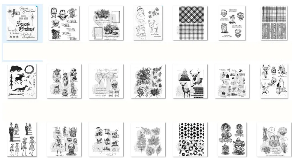 Halloween Clear Silicone Stamp / seal for DIY Scrapbooking / Album Decorative Clear Stamp Sheets A121