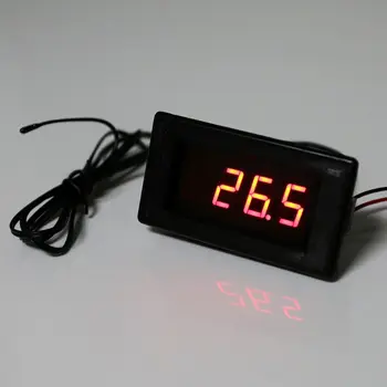 

DC 12V Thermometer -60 ~ 125 degree with high & how temperature alarm function precision thermometer B3950-10K sensor
