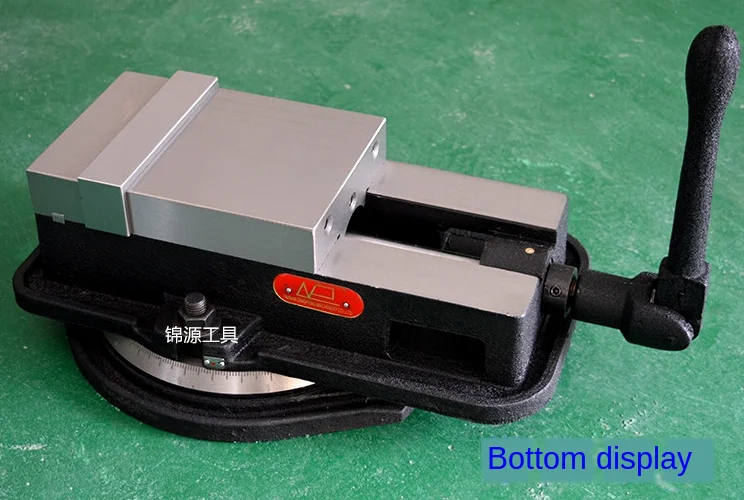Heavy-duty milling machine vise, angle-fixed precision machine, grinder flat-nose pliers, 6 inch, with rotating base
