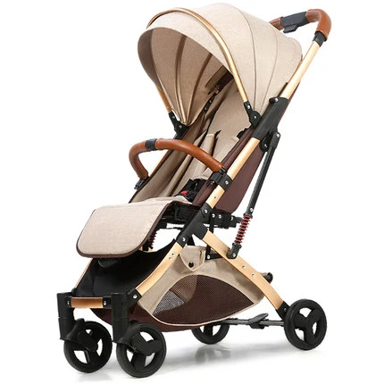 Popular  Stroller can sit reclining lightweight two-way high landscape folding shock-absorbing newborn baby  