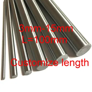 

Steel Rod 3mm 4mm 5mm 6mm 7mm 8mm 10mm 12mm 15mm Shafts 304 Stainless Steel Rod Bar Linear Shaft Round Bars Ground Stock L 100mm
