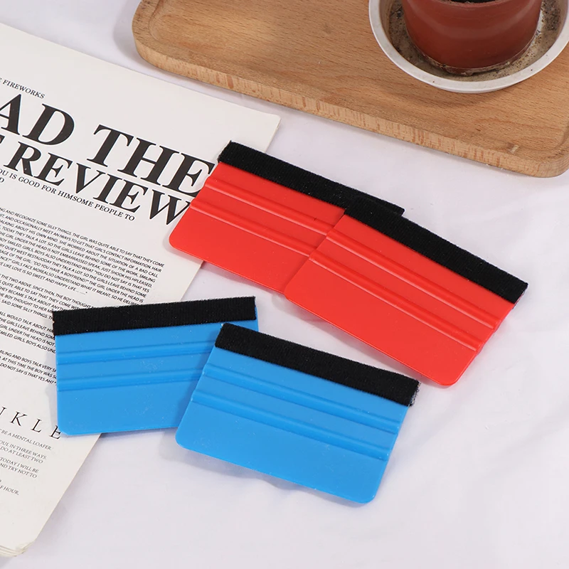 2pcs Vinyl Wrap Car Film Install Squeegee Carbon Fiber Wrapping Tool Auto Foil Window Tint Scraper Household Car Cleaning Tool