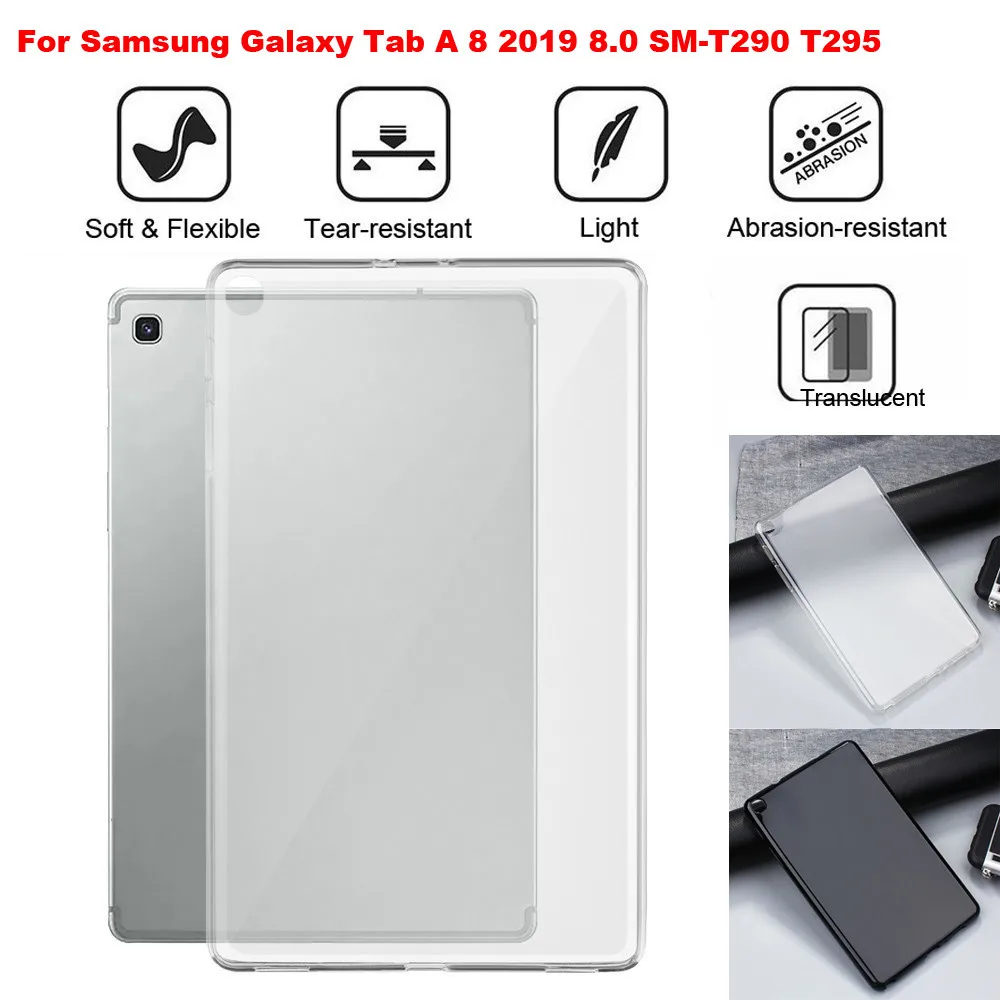 

For Samsung Galaxy Tab A 8 2019 8.0 SM-T290 T295 TPU Solf Shock-proof Case Cover Full Protective Case cover Крышка корпуса