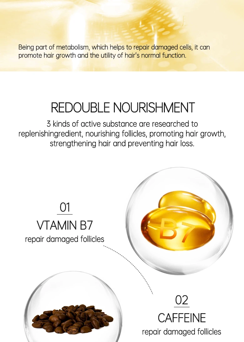 Hairinque Vitamin B7 Hair Growth Oil Prevent Hair Loss Serum Scalp