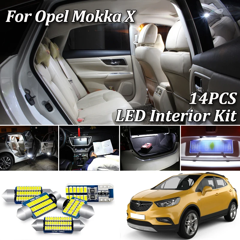 Светодиодный светильник для внутреннего купола Vauxhall Opel MOKKA / X J13 14 шт. | Автомобили