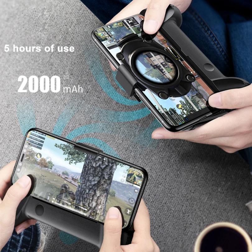 Держатель для телефона для PUBG/Fortnite Gaming Grip охлаждающий вентилятор кулер для мобильного телефона 2000 мАч
