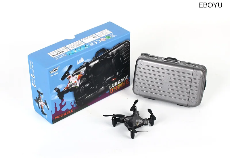 EBOYU DH120 2,4 г 4CH 0.3MP wifi FPV камера портативный Дрон RC Квадрокоптер чемодан стиль мини радиоуправляемое НЛО Карманный Дрон для детей RTF