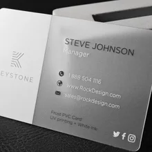 Горячая пластиковая карта, ПВХ Заказная прозрачная визитная карточка печать