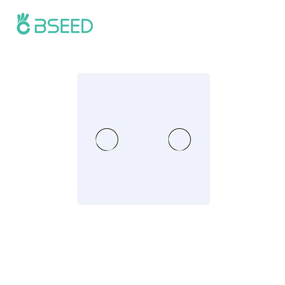 Настенный сенсорный выключатель BSEED 1/2/3 клавиши маленькая стеклянная панель 47 мм