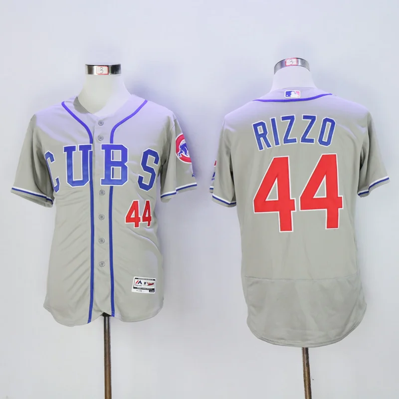 Мужская майка Chicago Javier Baez Anthony Rizzo Kris Bryant Ryne Sandberg FLEX& Cool Base - Цвет: Синий