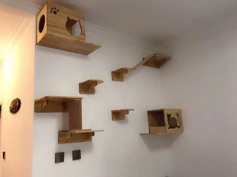 na parede móveis para animais de estimação