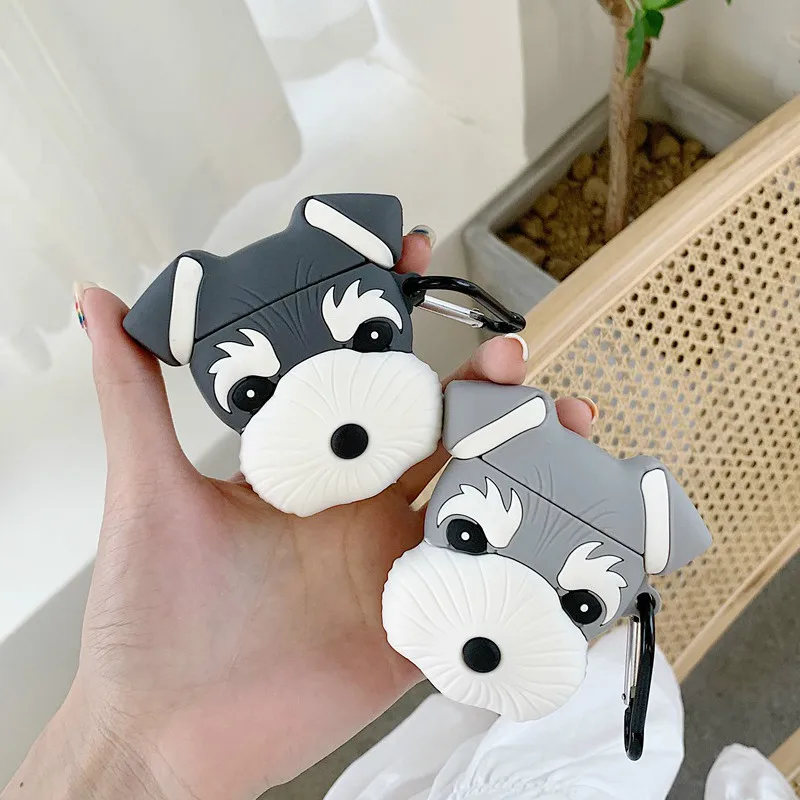 Чехол с мультяшным рисунком для наушников чехол AirPods силиконовый милой акулой