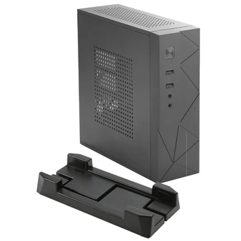 

MX01 SECC Fanless Mini ITX HTPC Chassis with 3.5 inch Hard Drive Bay and Vertical Stand Foot (Black)