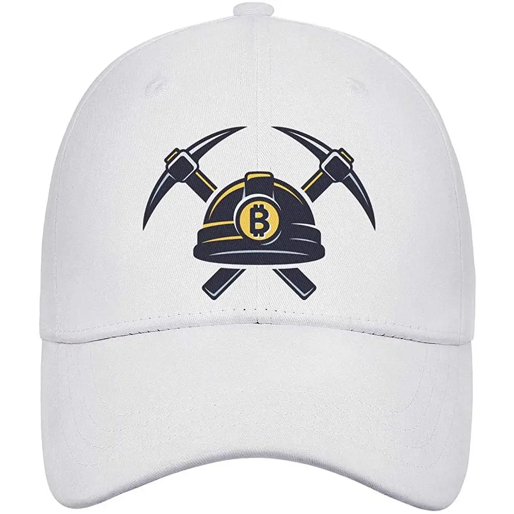 Мужская повседневная бейсбольная кепка Биткоин с регулируемой плоской кепкой