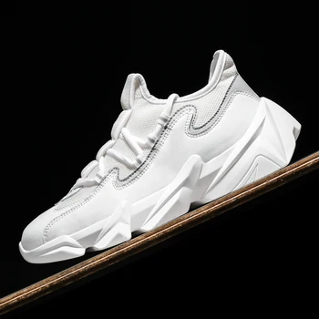 

2019 Male Lace-up Men Sneakers High Quality Man Non Slip Comfortable Casual Shoes Mesh Sneakers Breathable Outdoor Walking Shoes