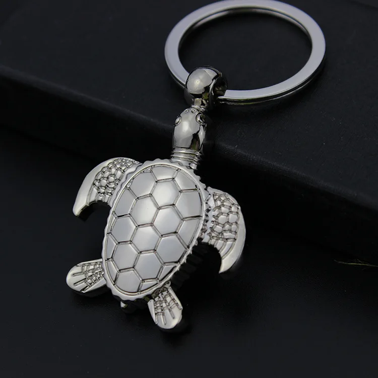 Творческие детские брелок с черепашками Творческий ползать черепаха металлические брелки для ключей, черепаха для долголетия подвески с ключиками настраиваемые, с логотипом
