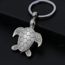 Творческие детские брелок с черепашками Творческий ползать черепаха металлические брелки для ключей, черепаха для долголетия подвески с ключиками настраиваемые, с логотипом