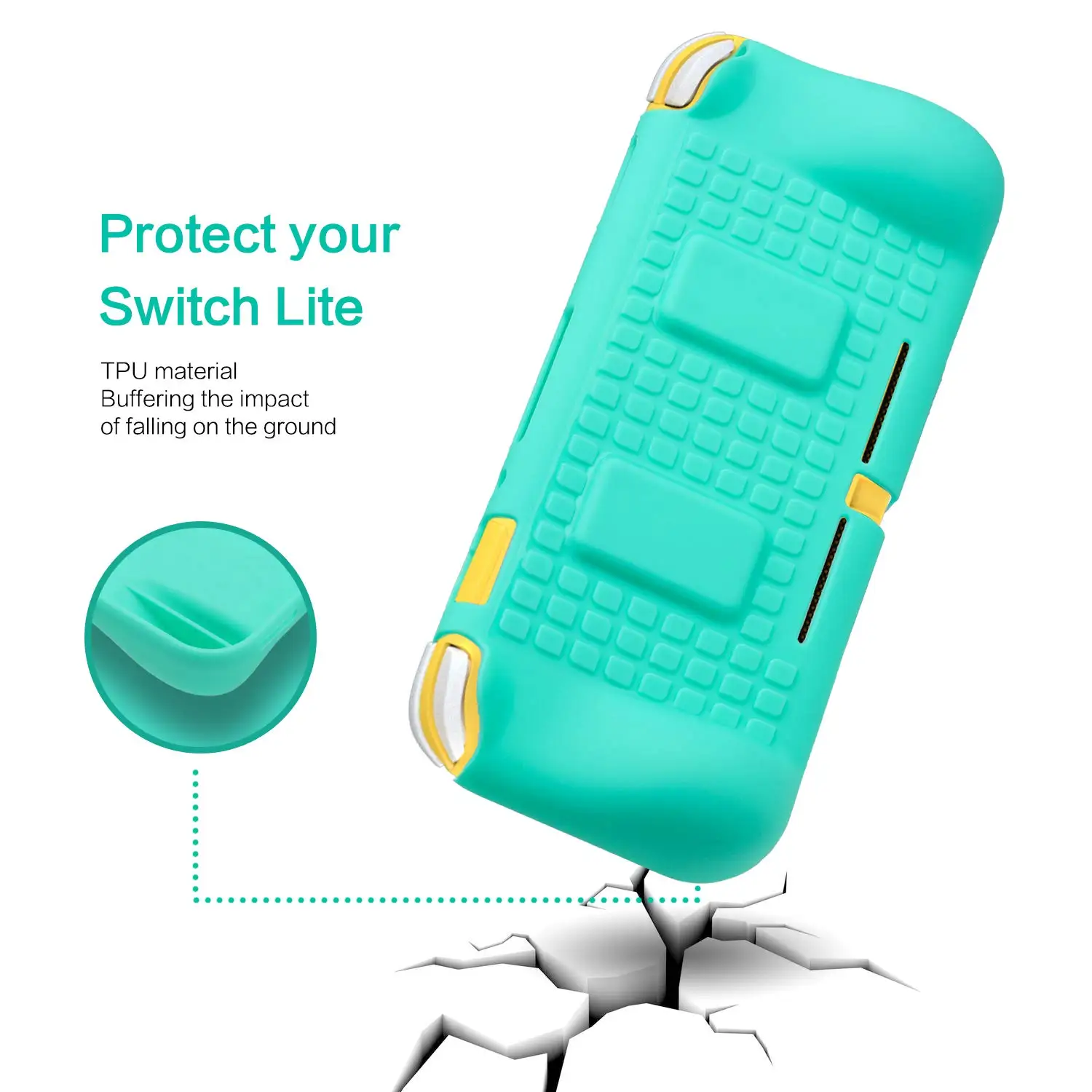 For New Nintend Switch Lite Mini Case Protective Soft Silicone Hand Grip Skin Shell Cover Handle Holder Game card TPU Protective